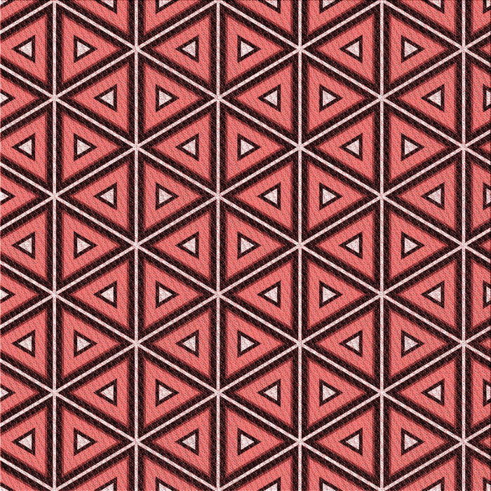 Round Patterned Red Rug, pat586rd