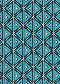 Patterned Blue Novelty Rug, pat586