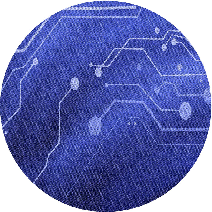 Square Machine Washable Transitional Blue Rug in a Living Room, wshpat587blu