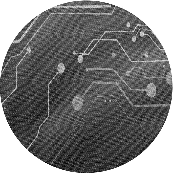 Square Machine Washable Transitional Black Rug in a Living Room, wshpat587gry