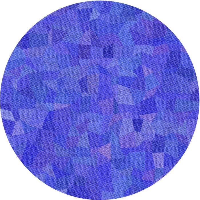 Square Patterned Blue Rug, pat588pur