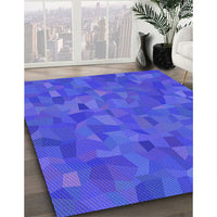 Patterned Blue Rug, pat588pur