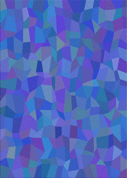 Patterned Blue Orchid Blue Modern Rug, pat588
