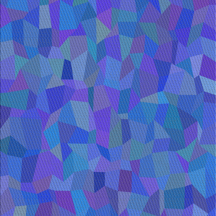 Patterned Blue Orchid Blue Modern Rug, pat588