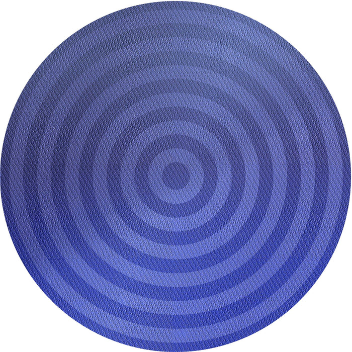 Square Patterned Sapphire Blue Rug, pat589blu