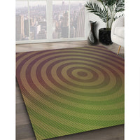 Patterned Dark Brown Rug, pat589brn