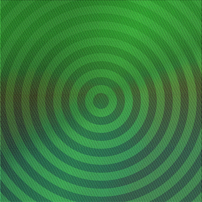 Round Patterned Deep Emerald Green Rug, pat589grn