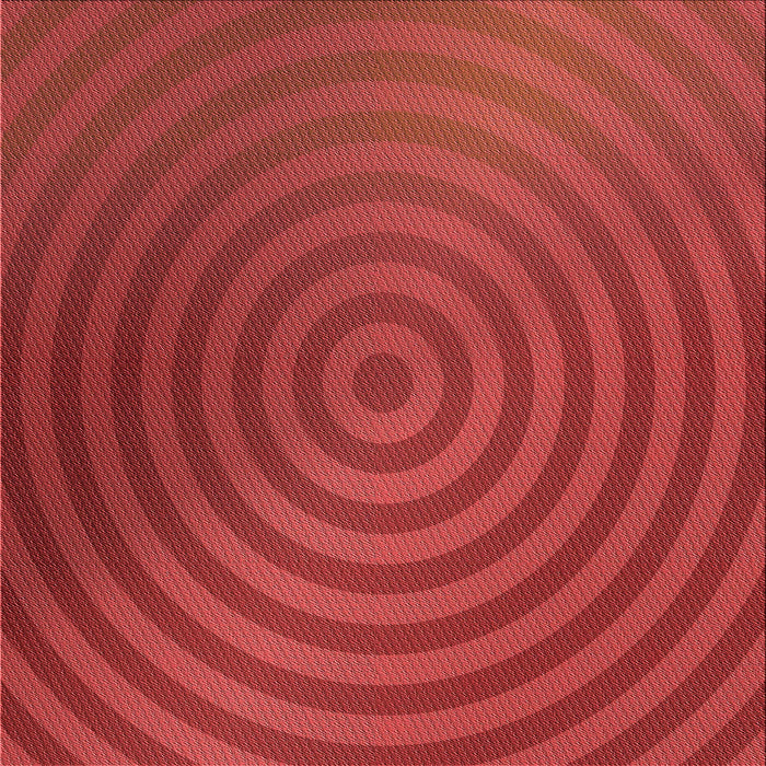 Round Patterned Red Rug, pat589rd