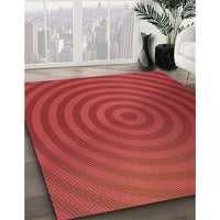 Patterned Red Rug, pat589rd