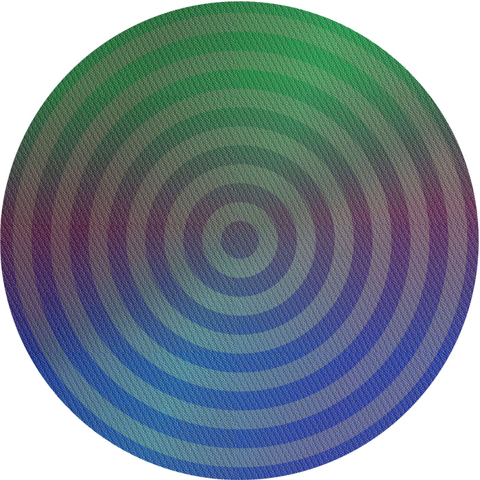 Square Machine Washable Transitional Sea Green Rug, wshpat589