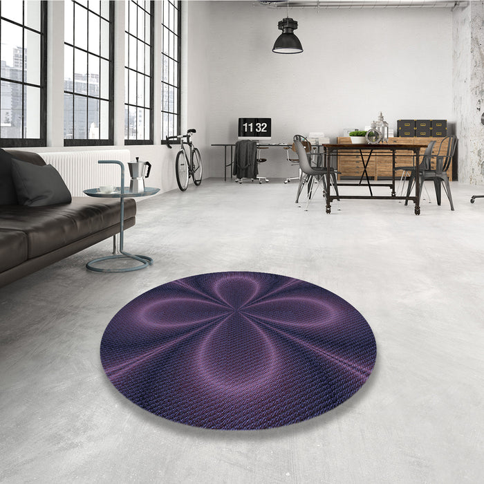 Patterned Purple Rug in a Kitchen, pat59blu