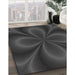 Machine Washable Transitional Charcoal Black Rug in a Family Room, wshpat59gry