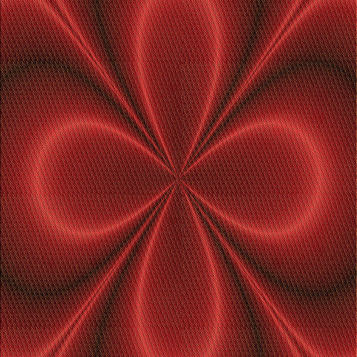 Square Patterned Tomato Red Rug in a Living Room, pat59org