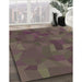 Machine Washable Transitional Purple Rug in a Family Room, wshpat590brn