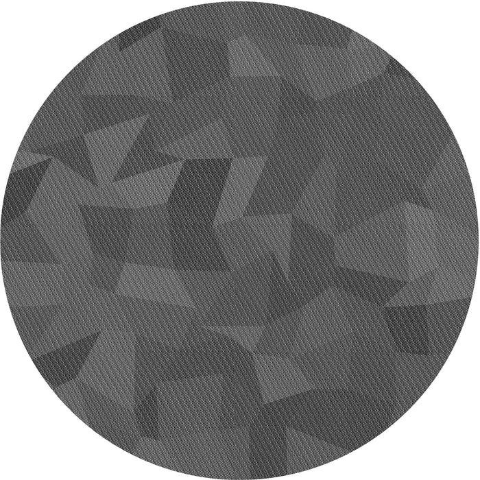 Square Patterned Light Black Rug, pat590gry