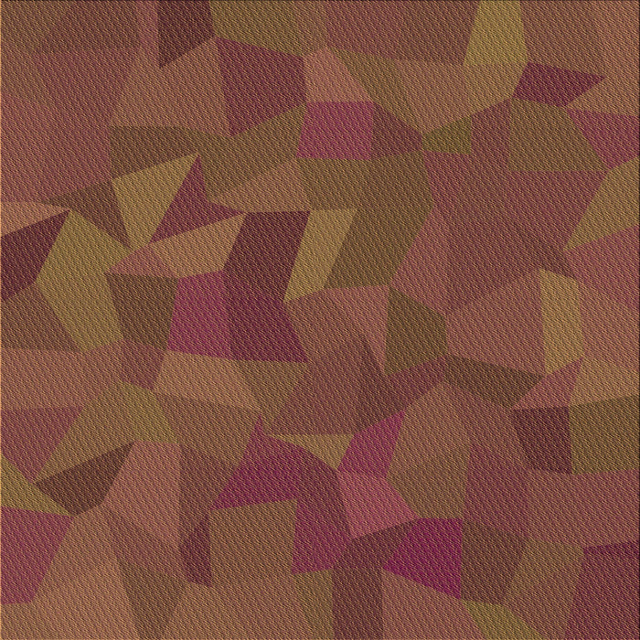 Round Patterned Red Rug, pat590org