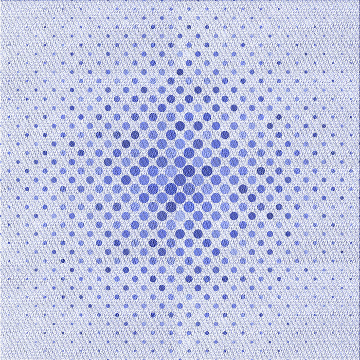 Round Machine Washable Transitional Lavender Blue Rug, wshpat591blu