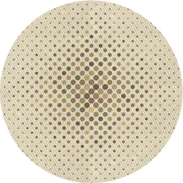 Square Patterned Moccasin Beige Rug, pat591brn