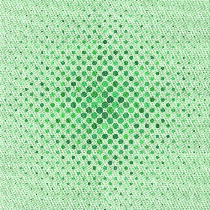 Round Machine Washable Transitional Mint Green Rug, wshpat591grn