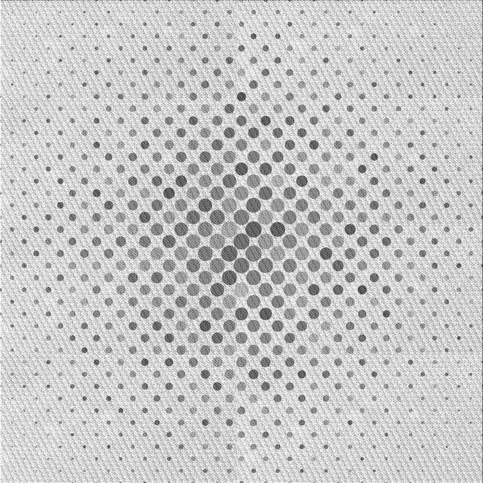 Round Patterned Platinum Gray Rug, pat591gry