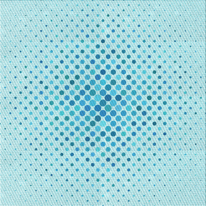 Round Machine Washable Transitional Diamond Blue Rug, wshpat591lblu