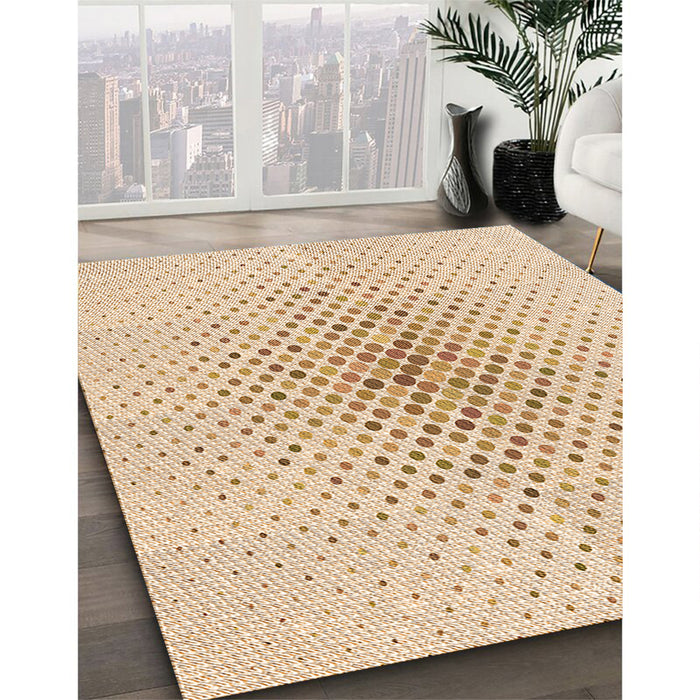 Machine Washable Transitional Orange Rug in a Family Room, wshpat591org