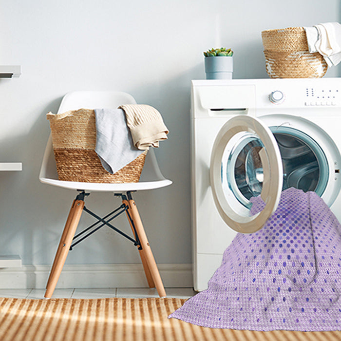 Machine Washable Transitional Purple Rug in a Washing Machine, wshpat591pur