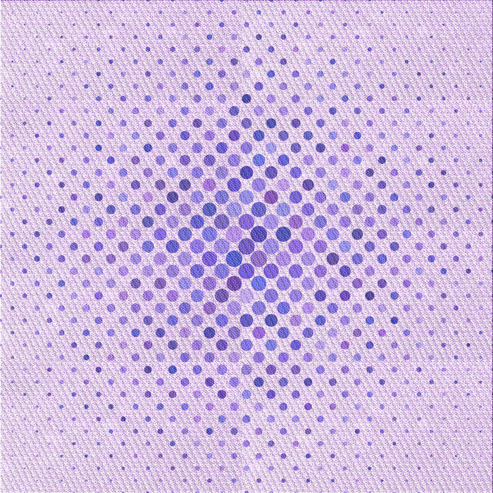 Round Machine Washable Transitional Purple Rug, wshpat591pur