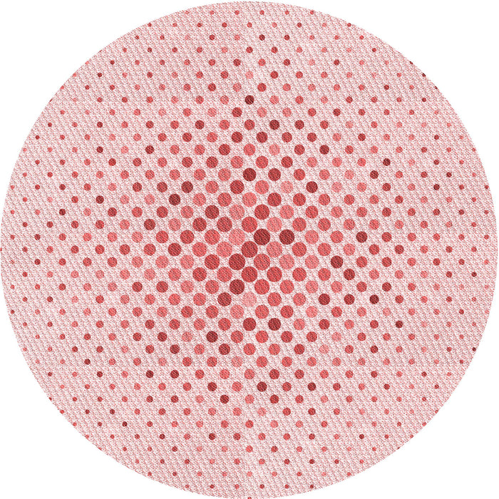 Square Patterned Pastel Red Pink Rug, pat591rd