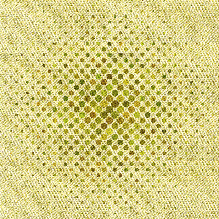 Round Machine Washable Transitional Sun Yellow Rug, wshpat591yw