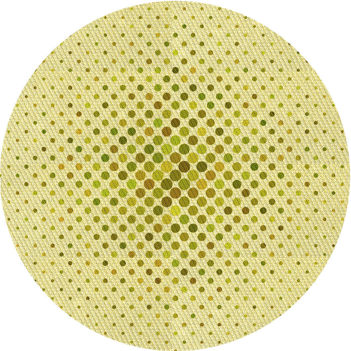 Square Machine Washable Transitional Sun Yellow Rug in a Living Room, wshpat591yw