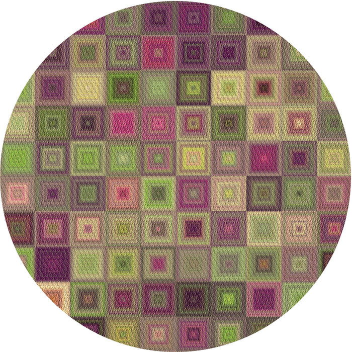 Square Machine Washable Transitional Brass Green Rug in a Living Room, wshpat592brn