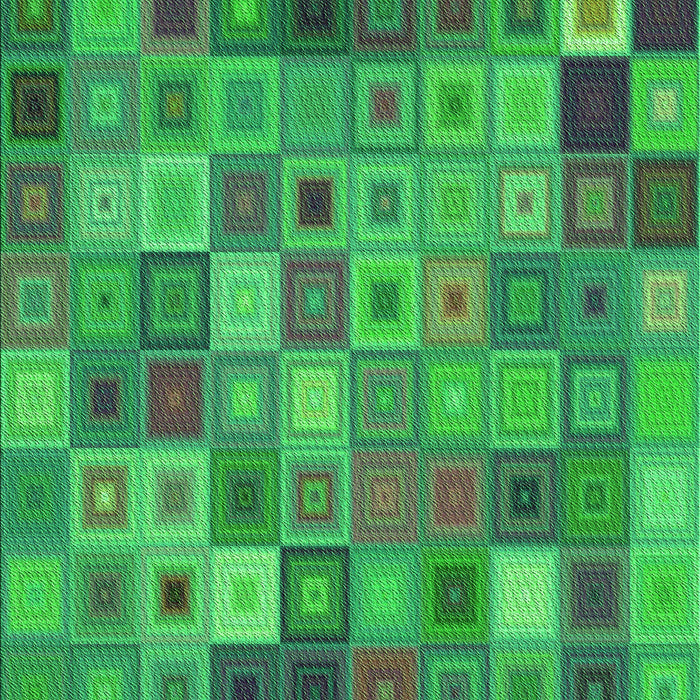 Machine Washable Transitional Forest Green Rug, wshpat592grn