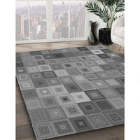 Patterned Carbon Gray Rug, pat592gry