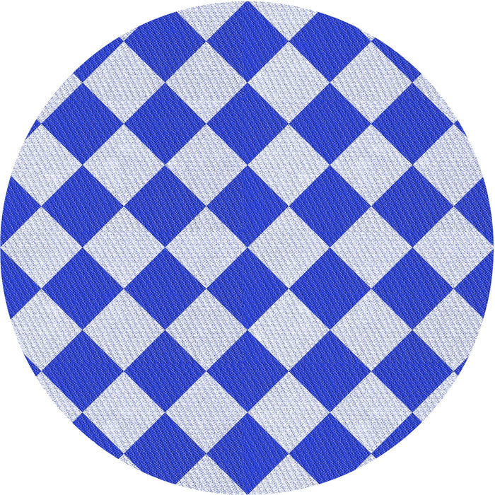 Square Patterned Blue Orchid Blue Rug, pat593blu