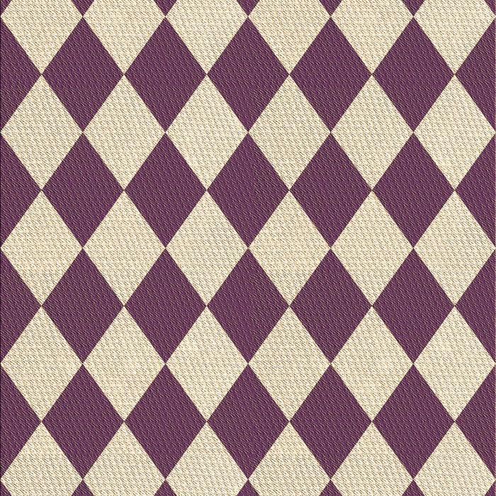 Patterned Dark Raspberry Purple Rug, pat593brn