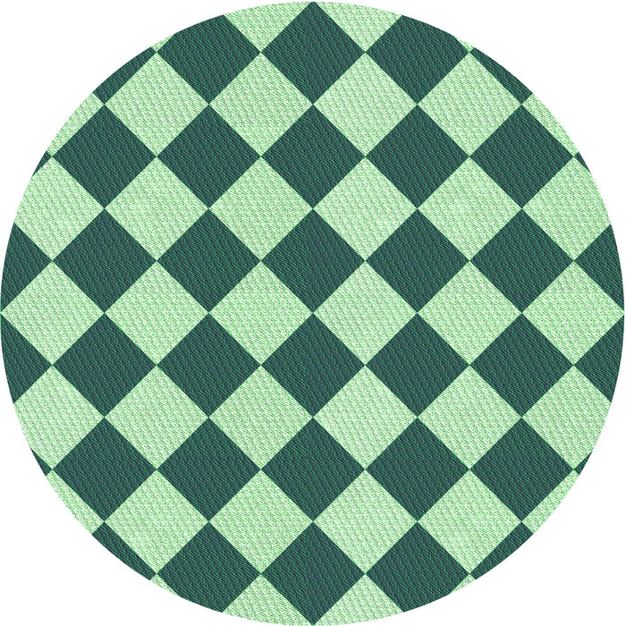 Square Patterned Light Green Rug, pat593grn