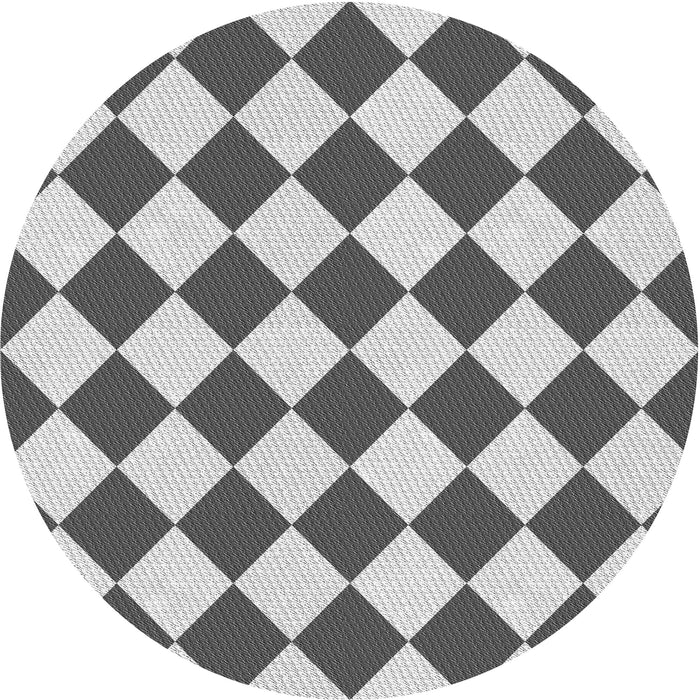 Square Patterned Gray Rug, pat593gry