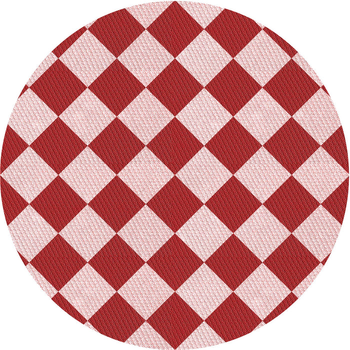 Square Patterned Baby Pink Rug, pat593rd