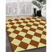 Machine Washable Transitional Mahogany Brown Rug in a Family Room, wshpat593yw