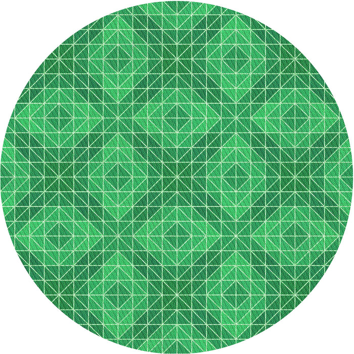 Square Patterned Lime Mint Green Rug, pat594grn