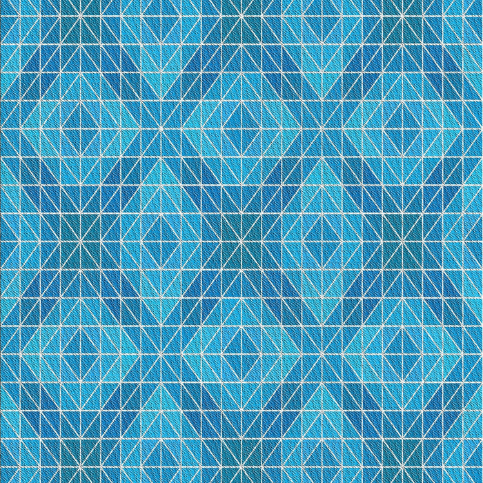 Patterned Blue Novelty Rug, pat594