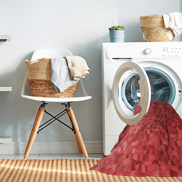 Machine Washable Transitional Red Rug in a Washing Machine, wshpat595rd