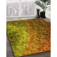 Patterned Mahogany Brown Rug, pat595yw