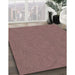 Machine Washable Transitional Rosy-Finch Purple Rug in a Family Room, wshpat596brn