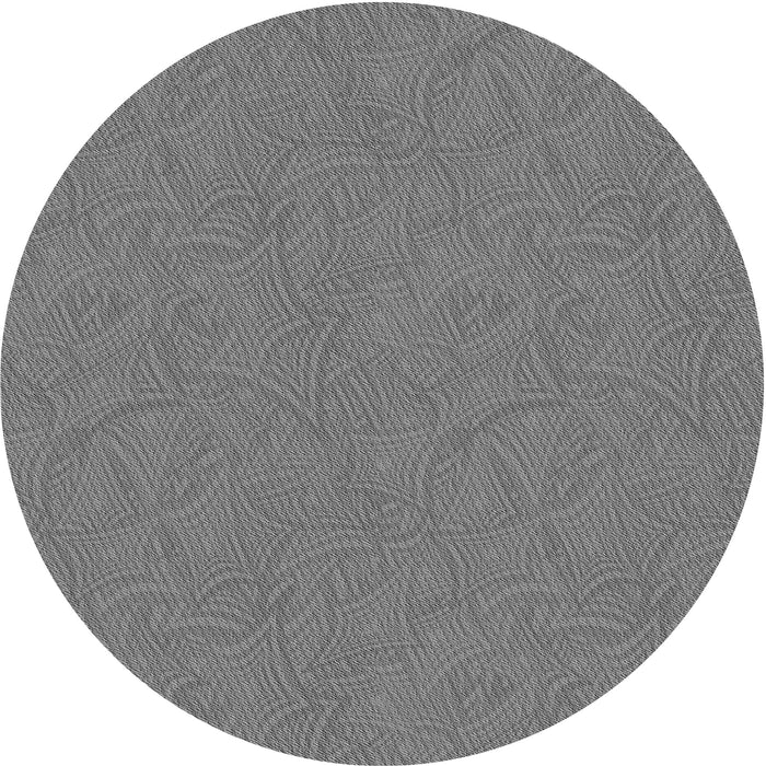 Square Patterned Ash Gray Rug, pat596gry