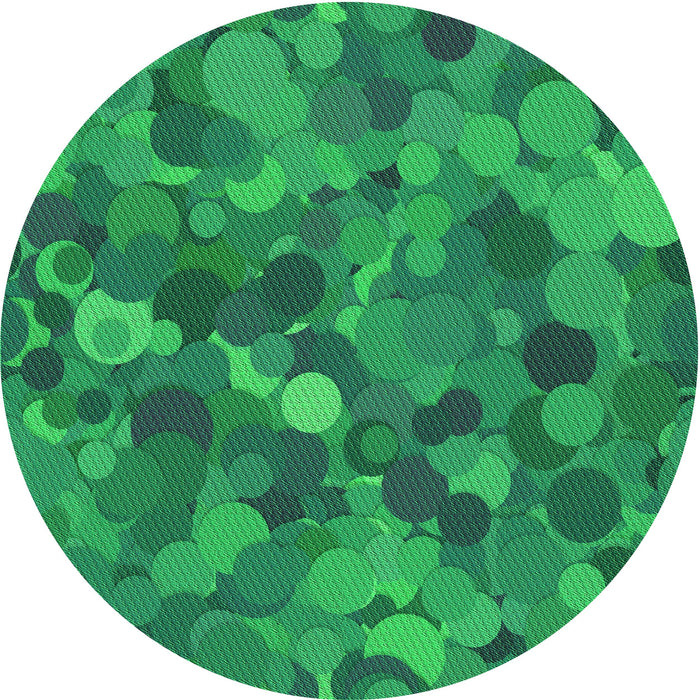 Square Patterned Neon Green Rug, pat597grn