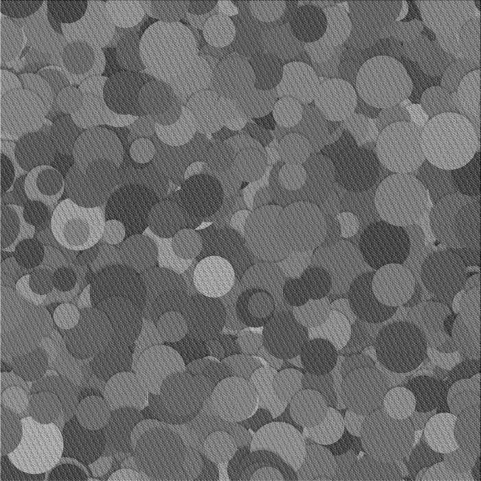 Round Patterned Gray Rug, pat597gry