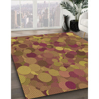 Patterned Brown Red Rug, pat597org