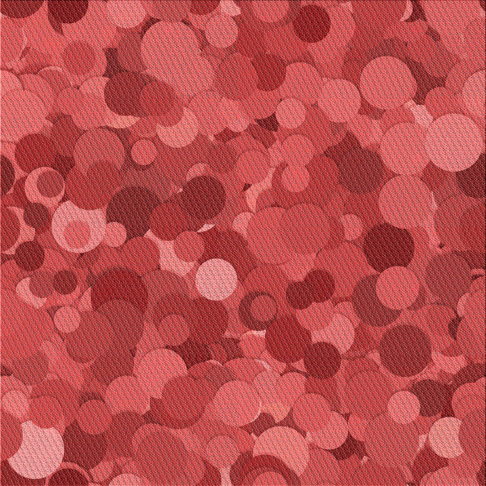 Round Patterned Red Rug, pat597rd
